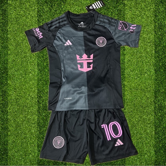 adidas Other - New 2025-2026 Messi Inter Miami Away Kids Soccer Set